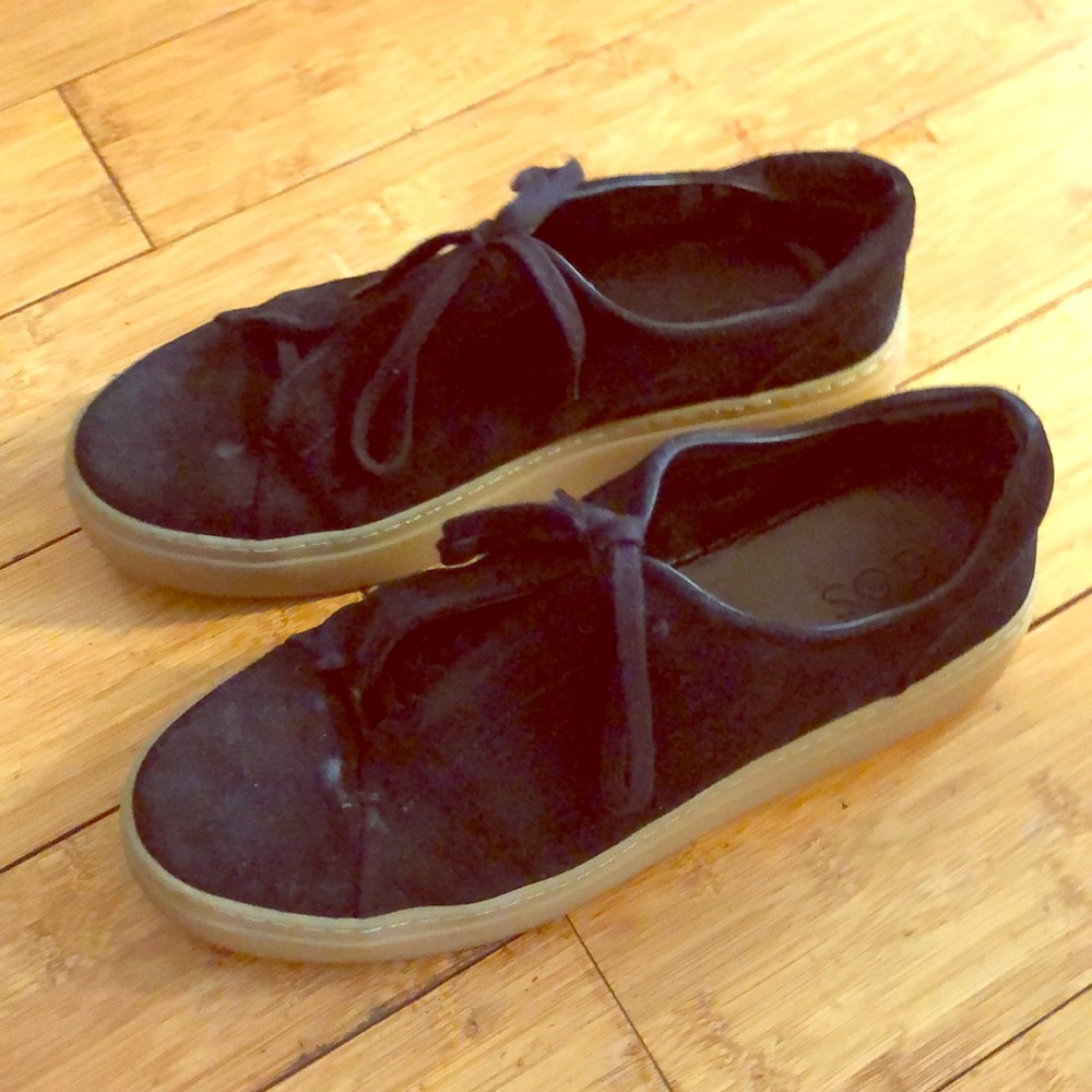 Cos suede sneakers black US size 8.5